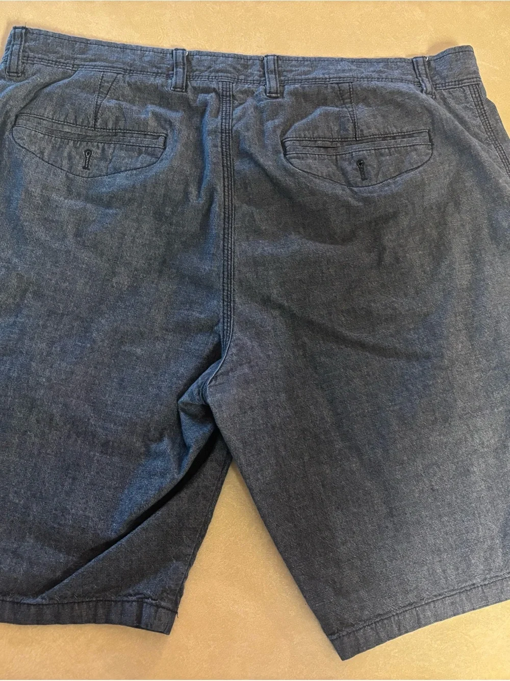 Banana Republic Men's Dark Blue Flat Front Shorts